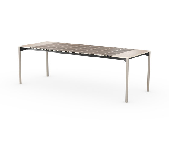 iLAIK extendable table 160 - birch/rounded/graybeige | Mesas comedor | LAIK