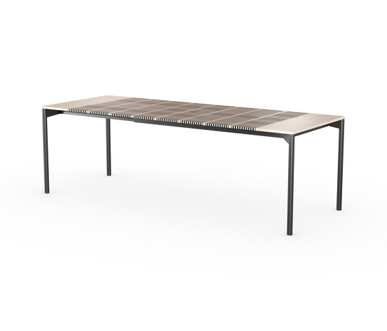 iLAIK extendable table 160 - birch/rounded/black | Dining tables | LAIK