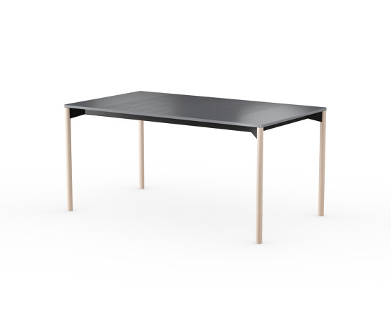 iLAIK extendable table 160 - gray/rounded/birch | Dining tables | LAIK