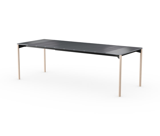 iLAIK extendable table 160 - gray/rounded/birch | Tavoli pranzo | LAIK