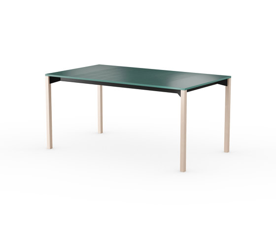 iLAIK extendable table 160 - emerald green/angular/birch | Tavoli pranzo | LAIK