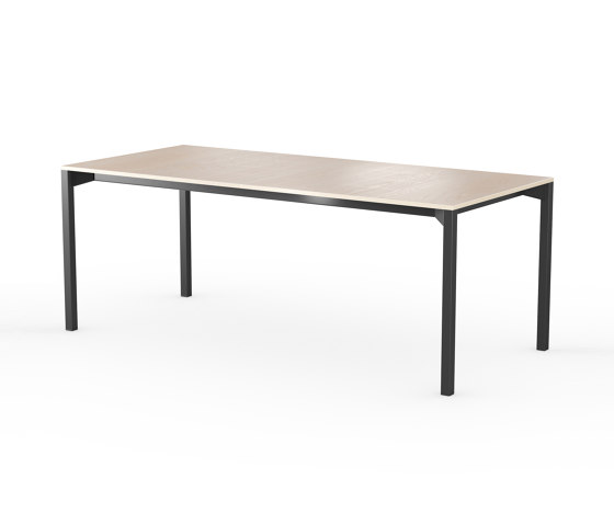 iLAIK extendable table 200 - birch/angular/black | Dining tables | LAIK