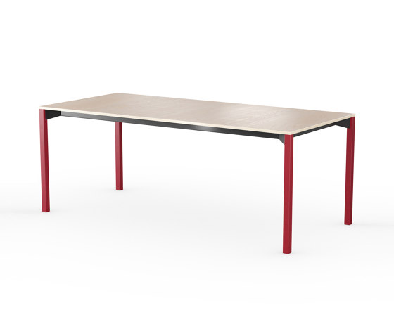 iLAIK extendable table 200 - birch/angular/sienna red | Dining tables | LAIK