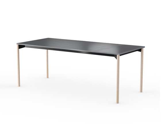 iLAIK extendable table 200 - gray/rounded/birch | Dining tables | LAIK