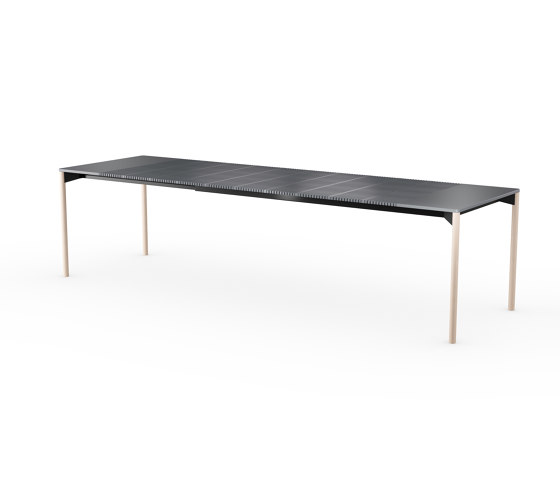 iLAIK extendable table 200 - gray/rounded/birch | Mesas comedor | LAIK