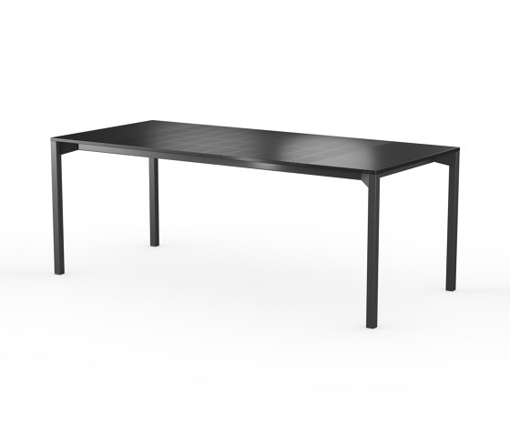 iLAIK extendable table 200 - black/angular/black | Dining tables | LAIK