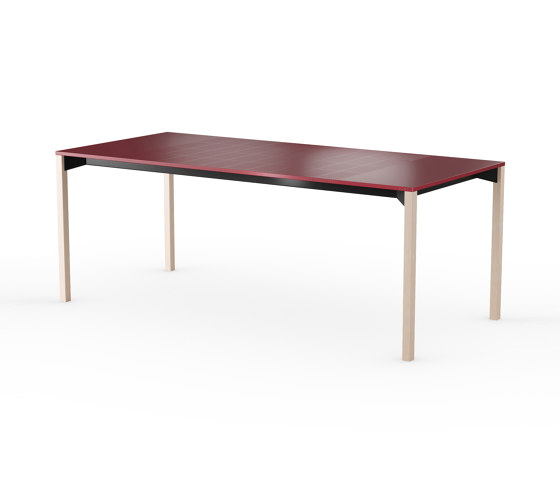 iLAIK extendable table 200 - sienna red/angular/birch | Dining tables | LAIK