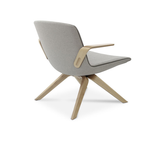 Milos Lounge Armchair on wooden base | Armchairs | sitland