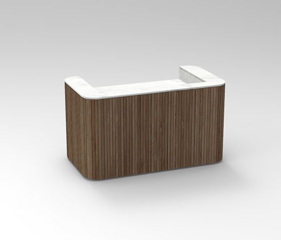 Join Desk Wood Configuration 1 | Mostradores | Isomi