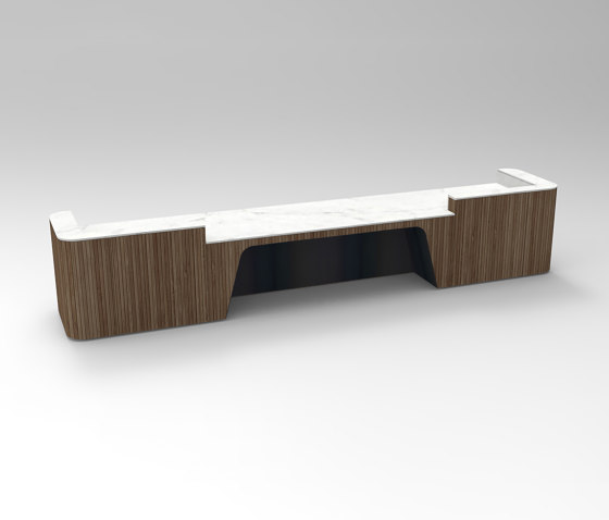 Join Desk Wood Configuration 4 | Counters | Isomi