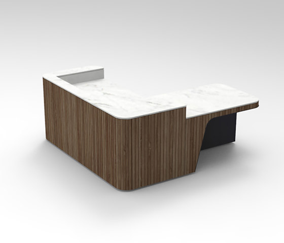 Join Desk Wood Configuration 10 | Comptoirs | Isomi