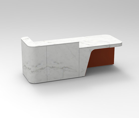 Join Desk Stone Configuration 2 | Counters | Isomi