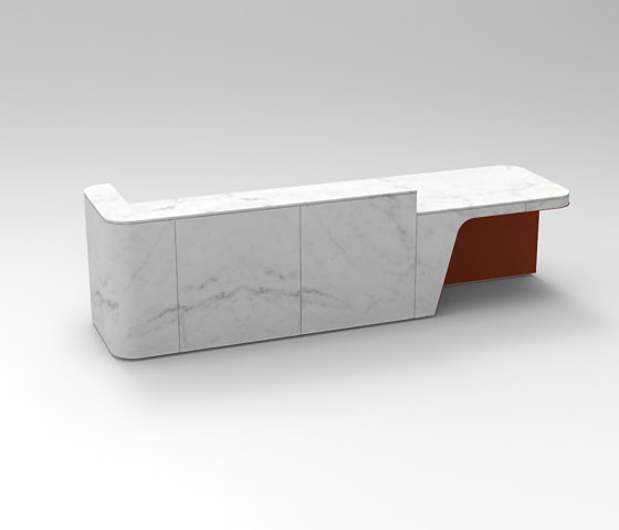 Join Desk Stone Configuration 3 | Comptoirs | Isomi