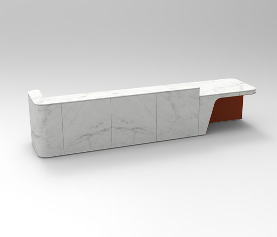 Join Desk Stone Configuration 5 | Counters | Isomi