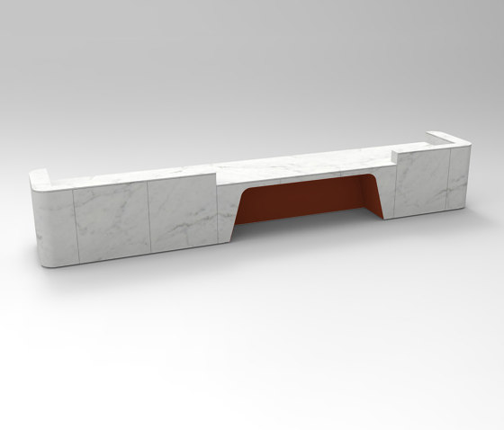 Join Desk Stone Configuration 6 | Comptoirs | Isomi