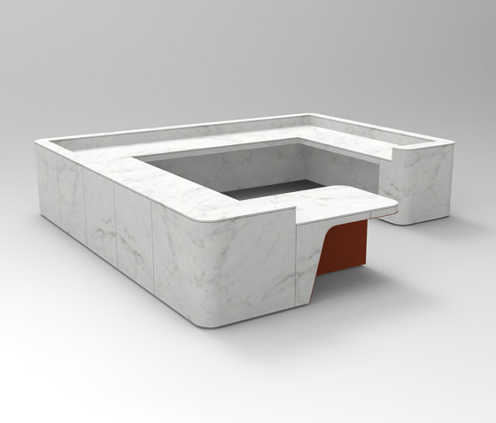 Join Desk Stone Configuration 11 | Counters | Isomi