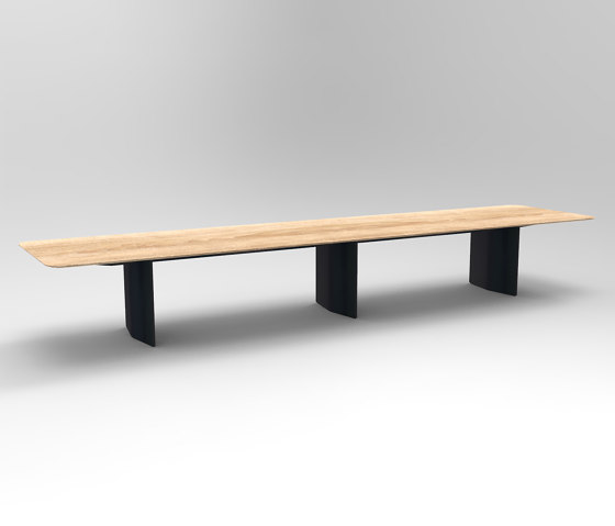 Join Table Wood Configuration 6 | Tables collectivités | Isomi