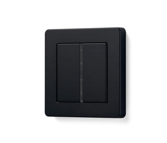 A FLOW | Switch  in matt graphite black | interuttori pulsante | JUNG
