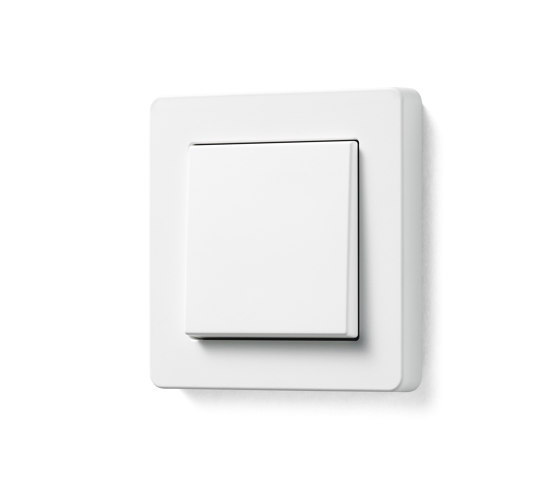A FLOW | Switch  in matt snow white | Interrupteurs à bouton poussoir | JUNG