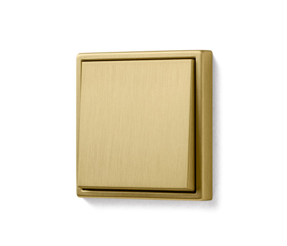 LS 990 | Switch in classic brass | Interrupteurs à bouton poussoir | JUNG