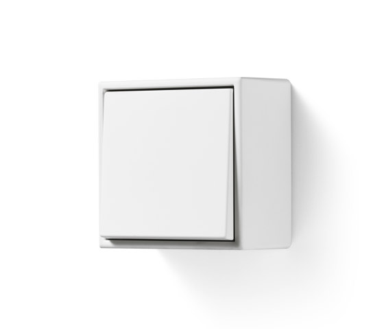 LS CUBE | Switch in matt snow white | Interrupteurs à bouton poussoir | JUNG
