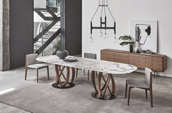 Infinity tavolo ovale 2 basi M | Dining tables | Porada