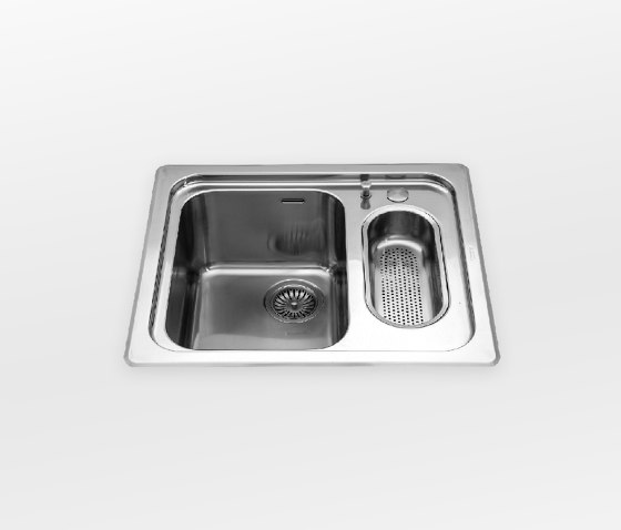 Built-in sinks radius 60 F 559/1V1B | Éviers de cuisine | ALPES-INOX