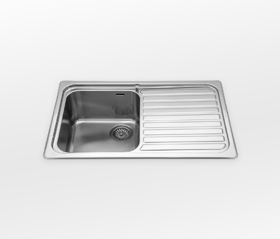 Built-in sinks radius 60 F 579/1V1S | Fregaderos de cocina | ALPES-INOX