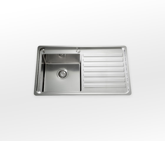 Built-in sinks radius 12 flush LFPS 587/1V1S | Kitchen sinks | ALPES-INOX