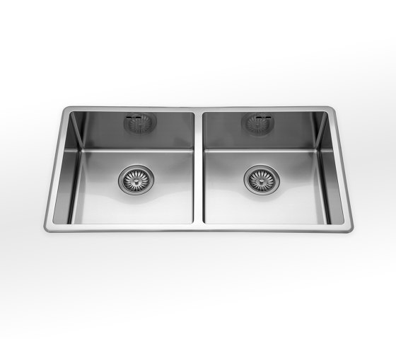Built-in sinks radius 60 depth 45 LFR 485/2V | Kitchen sinks | ALPES-INOX
