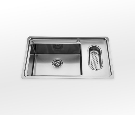 Built-in sinks radius 12 depth 51 LFRS 587/1V1B | Kitchen sinks | ALPES-INOX