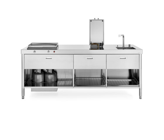 Outdoor kitchens OUT220/ISOLA-1 | Compact kitchens | ALPES-INOX