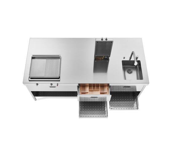 Outdoor kitchens OUT220/ISOLA-1 | Compact kitchens | ALPES-INOX