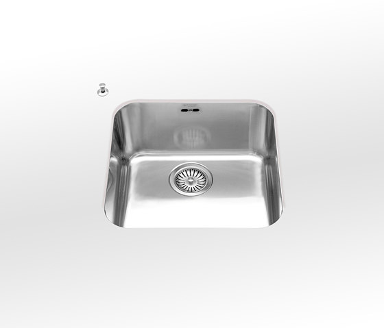 vasche sottopiano raggio 60 scarico centrale VS 40/40-C | Lavelli cucina | ALPES-INOX