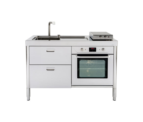 Washing and cooking kitchens LC130-C60+F60/1 | Compact kitchens | ALPES-INOX