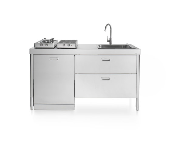 Washing and cooking kitchens LC160-L60+C90/1 | Cuisines compactes | ALPES-INOX