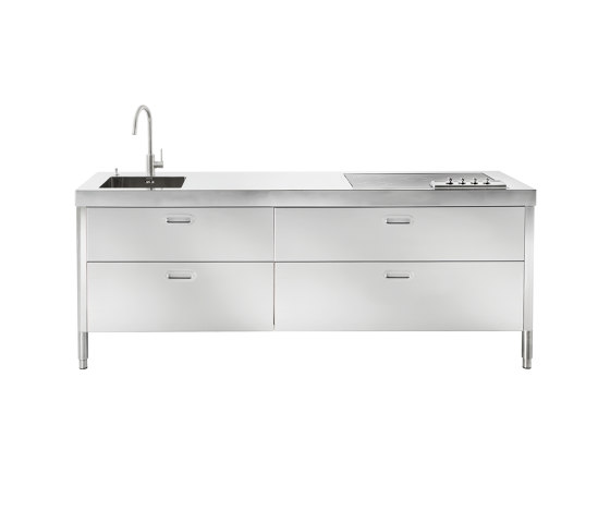 Washing and cooking kitchens LC220-C90+C120/1 | Cuisines compactes | ALPES-INOX