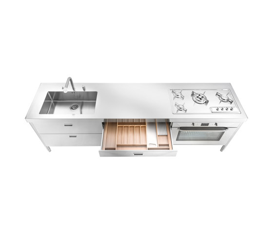Washing and cooking kitchens LC280-C90+C90+F90/1 | Cuisines compactes | ALPES-INOX