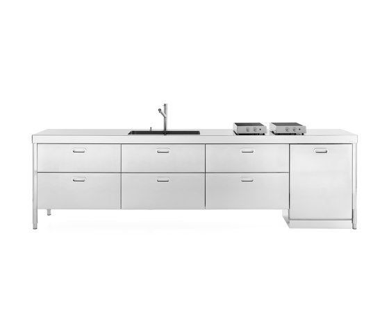 Washing and cooking kitchens LC340-C90+C90+C90+L60/2 | Compact kitchens | ALPES-INOX