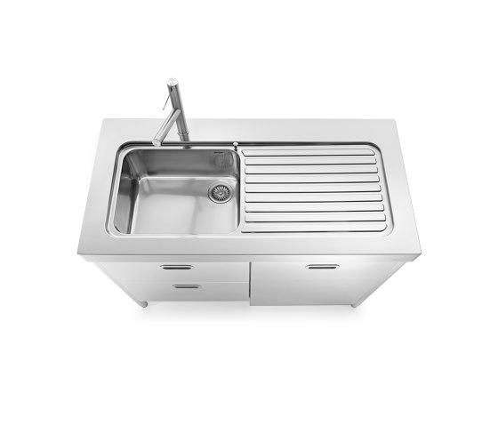 Washing kitchens
L130-C60+L60/1 | Éviers de cuisine | ALPES-INOX