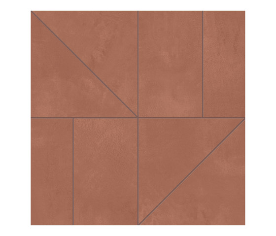 Multiforme Dune | Zig Marsala Tessere 29,2x29,2 | Ceramic tiles | Marca Corona