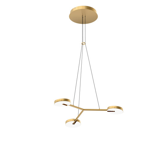 Arm 3 Pendant Light, brass | Suspended lights | Valaisin Grönlund