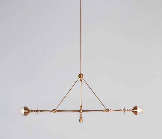 Rue Sala Two Arm Pendant | Suspended lights | Roll & Hill