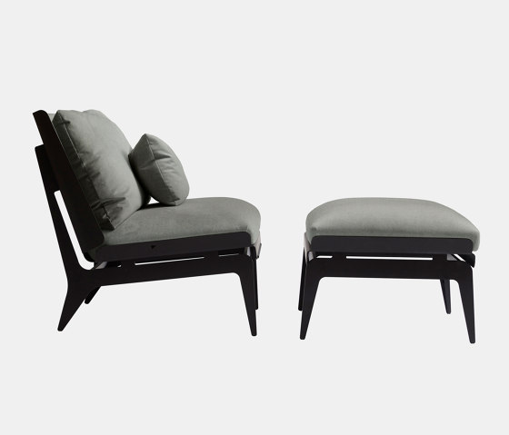 Boudoir Chair & Ottoman | Sessel | Gabriel Scott