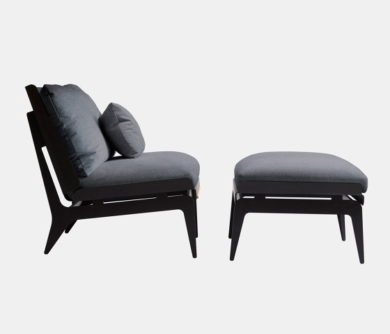 Boudoir Chair & Ottoman | Fauteuils | Gabriel Scott