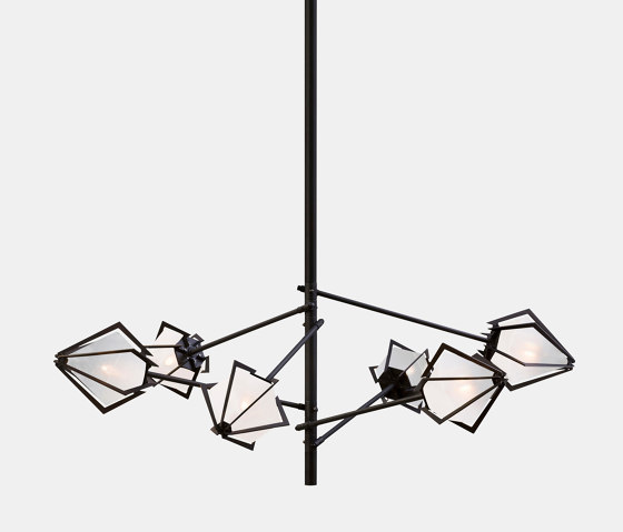 Harlow Spoke Chandelier, Small | Suspended lights | Gabriel Scott