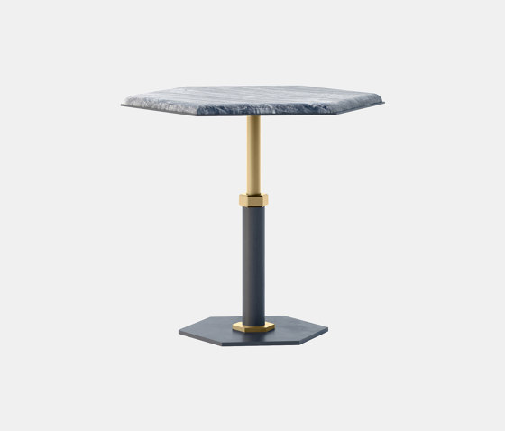 Pedestal Hexagon Side Table | Mesas auxiliares | Gabriel Scott