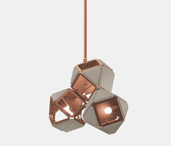 Welles Triple Pendant by Sybille de Margerie | Lampade sospensione | Gabriel Scott