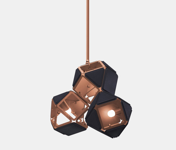 Welles Triple Pendant by Sybille de Margerie | Pendelleuchten | Gabriel Scott