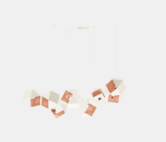 Welles Steel Long Chandelier 8 | Suspensions | Gabriel Scott